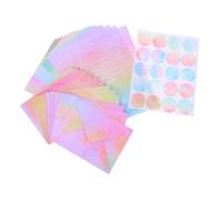 STOBAZA Artistic Watercolor Letter Writing Paper Set with Envelopes and Stickers Smooth Vibrant Stationery for Wedding Invitations Birthday Parties Personal Letters Complete Invitation Kit