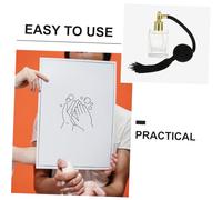 STOBAZA Black Glass Perfume Sub Bottle with Long Airbag Spray Refillable Atomizer for Travel Fragrance and Hand Sprays