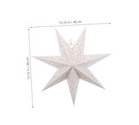 STOBAZA Boho Star Paper Lampshade with Seven-Point Cutout for Christmas Wedding Party Decorations Window Hanging Star Light Shade Providing Soft Diffused Warm Glow for Cozy Home and Event