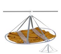 STOBAZA Breathable Laundry Drying Mesh Rack Single Layer Foldable Hanging Mesh Clothes Drying Rack