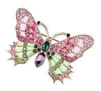 STOBAZA Butterfly Brooch Pin for Clothes and Hats, Alloy Material with Firmly Fixed Design, Impressive Decorative Effect, for Festivals and Birthday Accessories