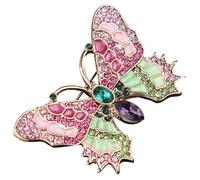 STOBAZA Butterfly Brooch Pin for Women Clothing and Hats, Alloy Metal Lapel Pin with Decorative Effect and Secure Fit, for Christmas and Wedding Accessories