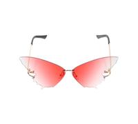 STOBAZA Butterfly Frame Gradient Purple-pink Sunglasses Chic Fashion Eyewear for Beach Parties Stylish Accessory for Women and Men