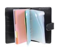 STOBAZA Cash Budget Binder Accounting Notebook A6 Loose-Leaf Budget Binder with Magnetic Closure for Students at Home and Travel