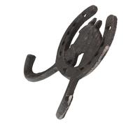 STOBAZA Cast Iron Horseshoe Wall Mounted Coat Hook for Organizing Clothes and Taking up Less Wall Space Vintage for Living Rooms and Rustic Home Decoration