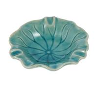STOBAZA Ceramic Essential Oil Plate Aromatherapy Bowl for Home Salon Spa Stable Polished Tray for Storing Essential Oil Bottles and Handmade Soap in Blue