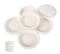 STOBAZA Ceramic Watercolor Paint Palettes Smooth Surface Porcelain Mixing Trays for Artists Oil Painting and Watercolour Color Mixing