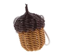 STOBAZA Children Mini Crossbody Bag: Woven Pine Cone Shaped Bag - Faux Pine Cone For Kids' Shoots Casual Outings Photography Prop