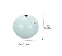 STOBAZA Chinese Calligraphy Water Dropper Pottery Ink Water Container for Painting and Drawing Hand-Painted Half-Round Blue Ceramic Ink Droplet Accessory Gift for Calligraphy Beginners and