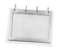 STOBAZA Clear Acrylic Flip Menu Display Stand V Shaped Document Holder for Desk Signs Stable Multi Page Tabletop Organizer for Menus Calendars Drink Lists Transparent Desktop Signage