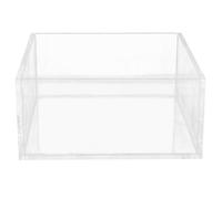 STOBAZA Clear Acrylic Napkin Holder, Square Paper Tissue Box 5.1 x 5.1 x 2.3 Inch, Transparent Serviette Holder for Dining Table, Kitchen, Restaurant and Party
