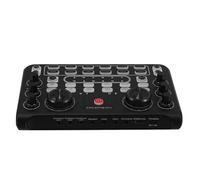 STOBAZA Compact Multi-language Audio Mixer Sound Card for Live Streaming Podcasting Karaoke Portable Desktop Gaming Console Compatible with Phone and Computer Space-saving Professional