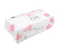 STOBAZA Cotton Disposable Facial Towels 100pcs Lightweight Makeup Remover for Wet and Dry Use