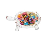 STOBAZA Crystal Glass Sea Turtle Figurine Hand Polished Clear Sculpture for Home Office Decor Aquarium Thematic Ornament Small Portable Art for Peaceful Ambiance