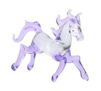 STOBAZA Crystal Horse Figurine 10.8X7.8X3.1Cm Elegant Design Symbolic Meaning Versatile Decoration Horse Collectible Centerpiece for Office