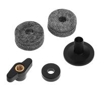 STOBAZA Cymbal Mounting Kit with Plastic Sleeves Felt Washers and Split Hand Twist Adjustable Height Drum Pad Stand Accessories for Drummers Prolonging Cymbal Life and Stability