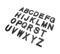STOBAZA D Decorative Letters for Wall and Door, Self-adhesive Black Abs Resin Material with Sturdy Construction and Deformation Resistance, for Outdoor Home Address Signs and Shop Door