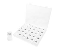 STOBAZA Day Pill Organizer Pp Material Travel Medicine Organizer with 30 Grids Preserves Medication Quality and Provides Easy Access, Portable Monthly Pill Box for Travel