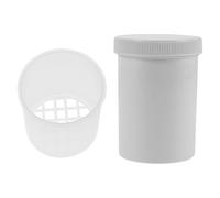 STOBAZA Dehumidifier for Hearing Aids Plastic Hearing Aid Drying Box with Perforated Layer and Hole Separator, Prevents Direct Contact with Desiccant for Home and Travel, White