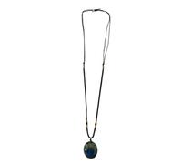 STOBAZA Delicate Weight Touch Light for and Women, Comfortable in Moonstone Shaped Crystal Pendant Necklace Random Color Everyday Wear and Fashion Trends