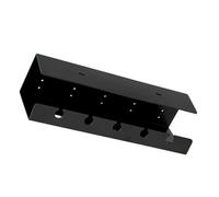 STOBAZA Desk Cable Organizer Tray in Black, Reusable Ps Material Wire Management Shelf with Simple Design for Household Cord Organisation and Storage