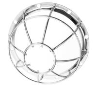 STOBAZA Detector Guard Cover, Iron Protective Cage with Adjustable 106-132mm Base, Sturdy Easy Installation Alarm Part for Home Fire Protection and High-risk Environments