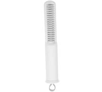 STOBAZA Dog Rake Brush 2-in-1 Pet Comb with Ergonomic Design and Stainless Steel Teeth White Hair Removal Tool for Grooming Pets with Medium to Long Hair