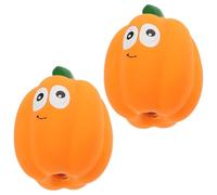STOBAZA Dog Sound that Reduces Destructive Behaviour Made of Sturdy Latex 2pcs Pumpkin Shaped Interactive Chewing Plaything for Puppy Teething and Pet Playing