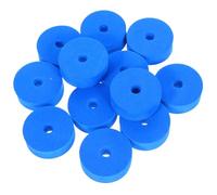 STOBAZA Drum Cymbal Felt Pads 12Pcs Double Layer Thick Cotton Felt Lake Blue for Snare Tom Cymbals Noise Suppression and Instrument Protection