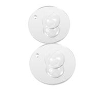 STOBAZA Dual-sided Betta Fish Training Mirror with Floating Ball and Line Aquarium Decoration for Behavioral Enrichment and Exercise Magnifying and Reducing Sides for Detailed Observation