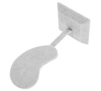 STOBAZA Ear Shaped Earring Holder with Velvet Finish, Ear Studs Display Stand Organizer in Ice Grey, Jewelry Display for Women, Retail Earring Storage Solution