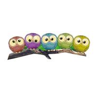 STOBAZA Easter Owl Car Rear Wiper Sticker Bendable PVC Cartoon Windshield Decal Cute Funny Waving Car Sticker for Holiday Decoration