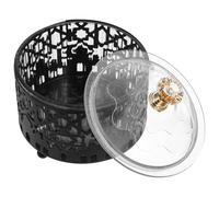 STOBAZA Eid-adjha Black Candy Tray Middle East Snacks Storage Box for Ramadan Treats Decorative Sweet Container for Home Décor