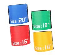 STOBAZA Elastic Polyester Drum Cymbal Mute Belts for Drum Sound Dampening 4pcs Foldable Cymbal Tape Set for Effective Noise Reduction Random Color and Quiet Practice at Home