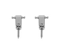 STOBAZA Electric Guitar String Retainers Silver Iron String Holders with Mounting Screws for Improving Precision and Stability of Tune Portable Accessory for Electric Guitars