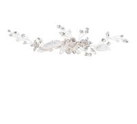 STOBAZA Elegant Rhinestone Wedding Hair Clip for Brides with Silver Zinc Alloy Material, Versatile Design and Sturdy Build, for Weddings and Evening Parties Hair Accessories