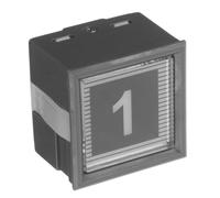 STOBAZA Elevator Button Replacement Switch Dc24v with Green LED Square Push Button for Commercial and Residential Elevator Controls for Panel Assembly