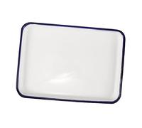 STOBAZA Enamel Baking Tray Rectangular Non Stick Heat Conductive Bake Pan for Restaurant Use Multipurpose Roasting and Dish Easy Clean Kitchen Bakeware