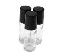 STOBAZA Essential Oil Roller Bottles 4pcs 30ml Glass Refillable Perfume Vials with Portable Leak-resistant Cap for Body Lotion Application