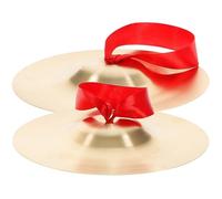 STOBAZA Finger Cymbals Percussion Instrument with Rope for Dance Party S Musical Entertainment Clear Sound Random Color