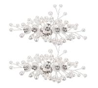 STOBAZA Flower Alloy White Elegant Shoe Clips Bridal for Wedding Reusable Decorative Accessories for Prom and Valentine's Day Pumps Heels for Scarves and Handbags