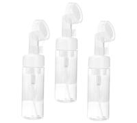 STOBAZA Foaming Bottle with Brush 3pcs 150ml Mousse Dispenser Pump Household Travel Multi-function Empty Foaming Cleanser Bottles