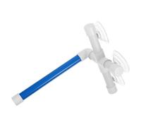 STOBAZA Foldable Blue Feather Bird Stand with Suction Cup for Outdoor Bird Showers Easy to Clean Abs Material Suitable for Parakeets