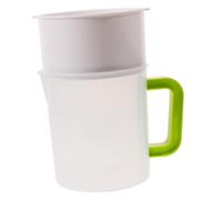 STOBAZA Food Strainer Replacement with Storage Cup and Mesh Frame Nut Milk Bag Yogurt Mesh Strainer for Juice Soy Milk Tea Coffee Residue Filtration Easy to Clean and Multipurpose