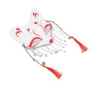 STOBAZA Fox Cosplay Mask for Party with Comfortable Abs Material, Decorative Half Facial Fox Mask Featuring Charming Rhinestone Design for Cosplay and Masquerade Events