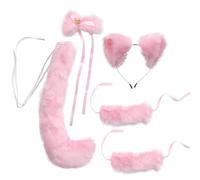 STOBAZA Fox Ears and Tail Suit Plush Ears Kit Cosplay Accessories for Stage Performance Costume Accessories Tail Rope Style