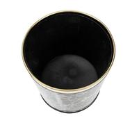 STOBAZA Garbage Can and Simple Everyday Convenience Sleek Industrial Look Marble Pattern Plastic Thickened Firm Base, Versatile Waste Storage Bin for Home, Office or Bathroom Use
