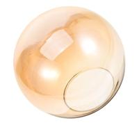 STOBAZA Glass Lampshade Globe Light Shade Replacement Decorative Simple Delicate Orange Large Diameter Semi-Circle for Pendant Lamp