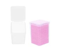STOBAZA Glue Wiper Cotton Pad 200Pcs Per Box Professional Salon Glue Remover for Eyelash Extension Bottle Cleaning Lint-Free Wipes for Beauty Professionals Reusable Dry Clean Sheets