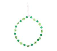 STOBAZA Green Polymer Clay Evil Eye Beaded Phone Lanyard for Charm | Lightweight Tie-on Strap, Camera and USB Flash Drive Use, Delicate Style